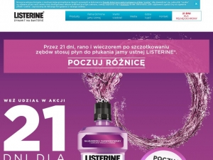 Stosowanie płynu do płukania zebów Listerine